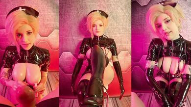 欧美顶级福利姬 白妈 新作 巨乳情趣皮衣女护士 用性技为患者治疗肉棒！